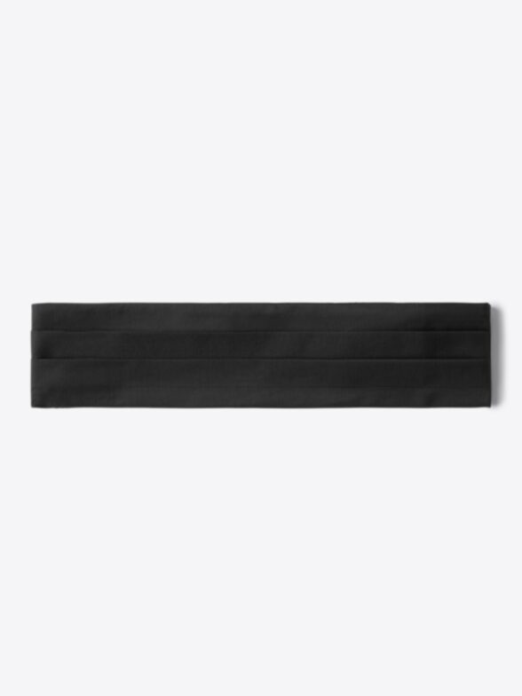 Thumb Photo of Black Silk Grosgrain Cummerbund