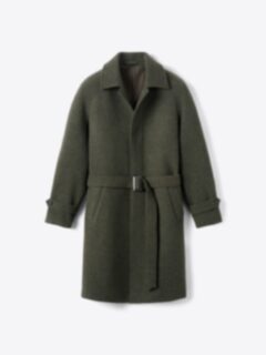Shop Crosby Pine Wool and Cashmere Belted Coat