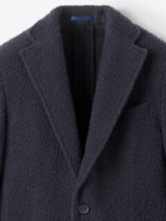Bowery Navy Casentino Wool Coat | Proper Cloth