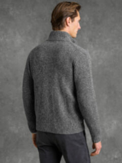 トップス MERINO WOOL SWEATER (MIX GRAY) M MERINO WOOL SWEATER (MIX GRAY) M
