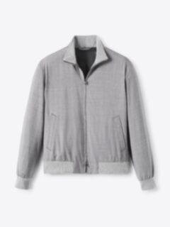 Shop Lucca Grey Merino Windbreaker