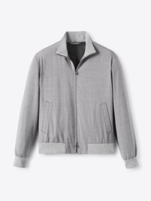 Suggested Item: Lucca Grey Merino Windbreaker