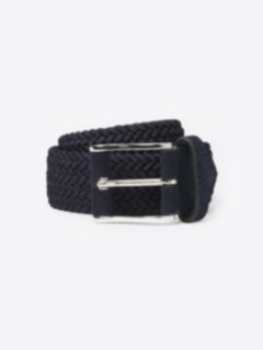 Shop Navy Performance Suede Tipped Golf Belt