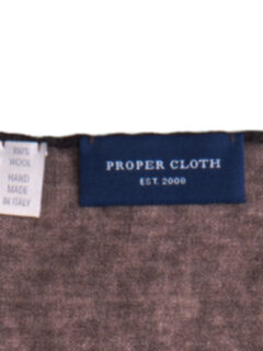 Chestnut Wool Pocket Square Product Thumbnail 3