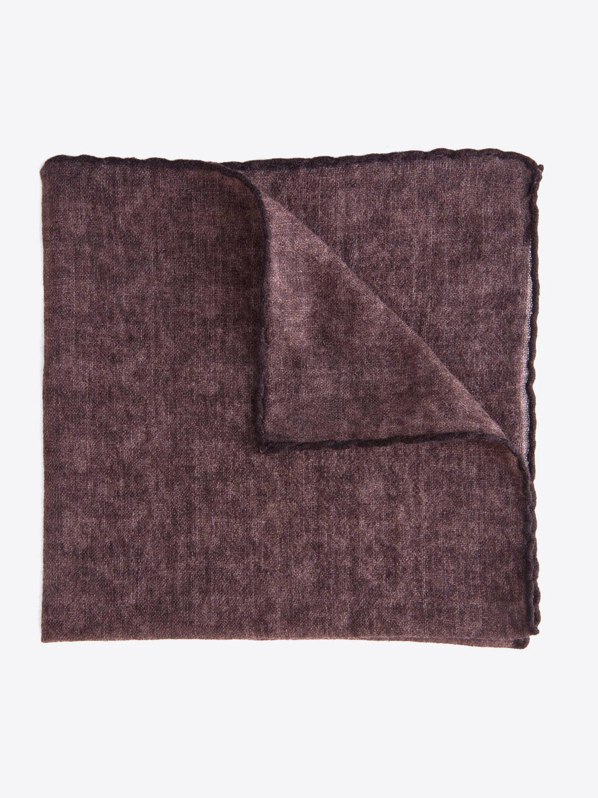 Chestnut Wool Pocket Square