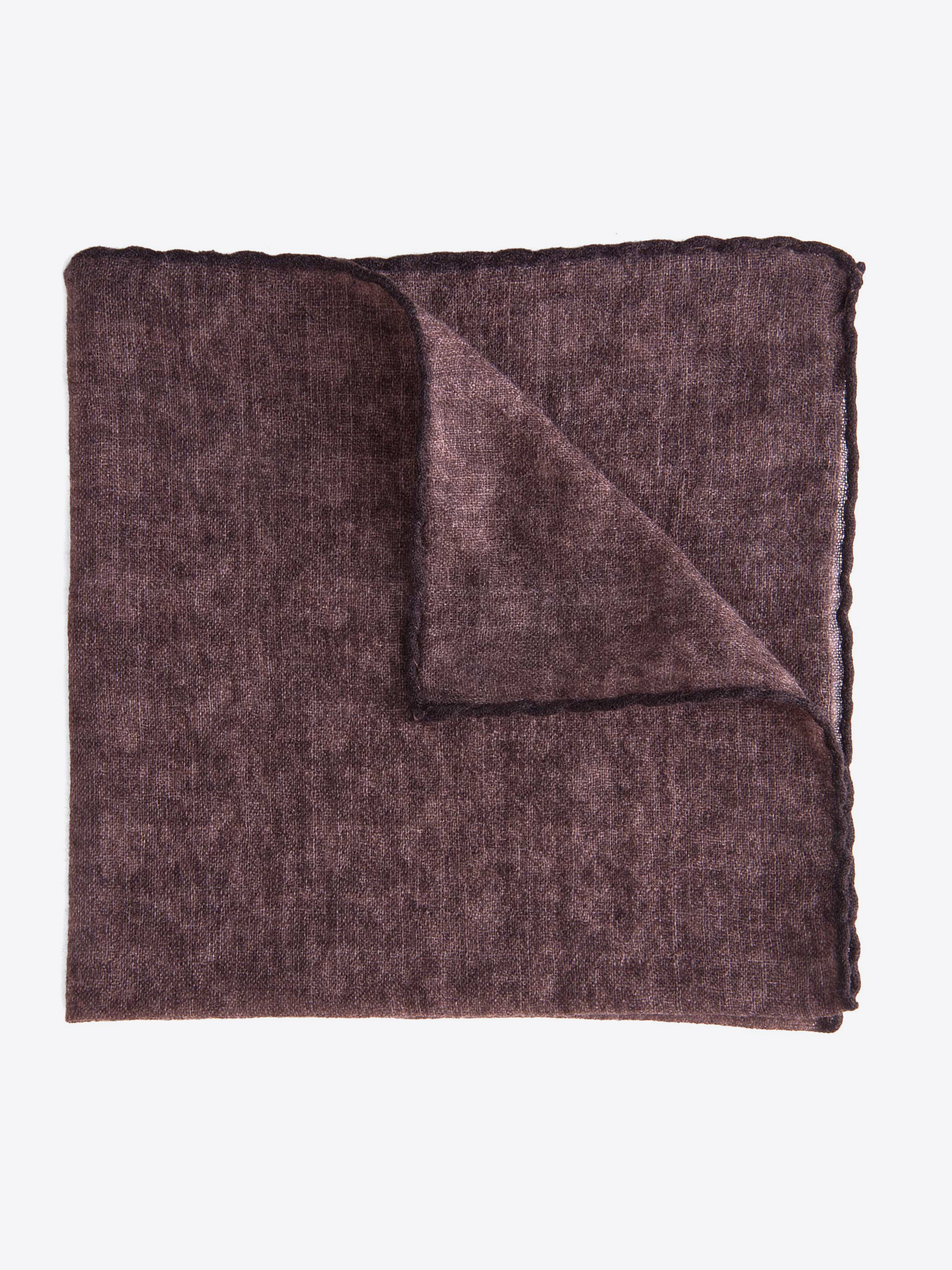 Zoom Image of Chestnut Wool Pocket Square