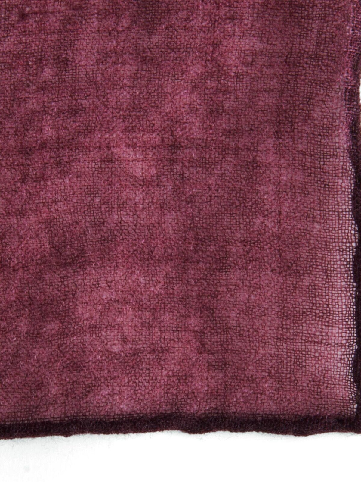 Burgundy Wool Pocket Square