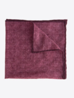 Burgundy Wool Pocket Square Product Thumbnail 1