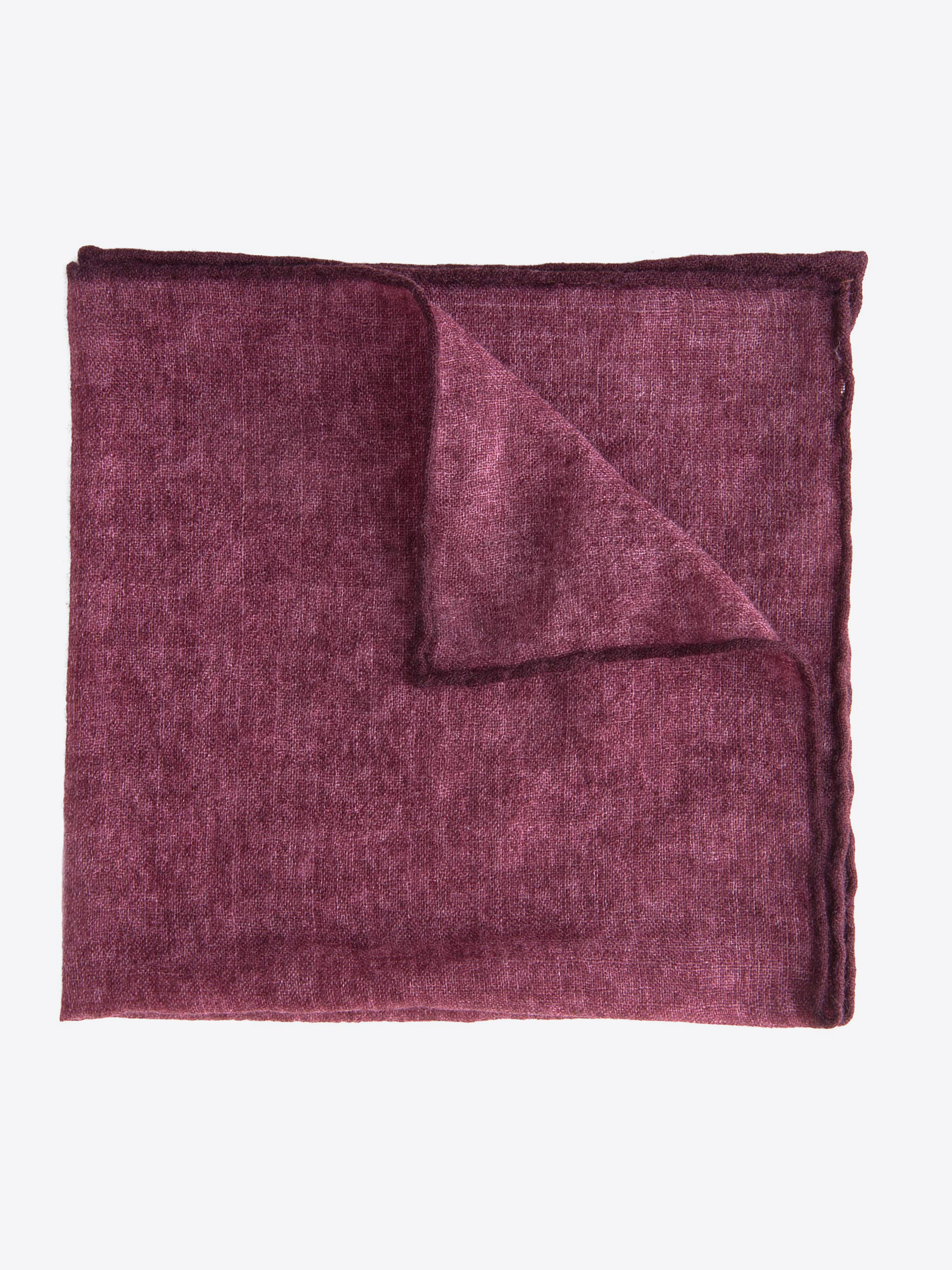 Zoom Image of Burgundy Wool Pocket Square