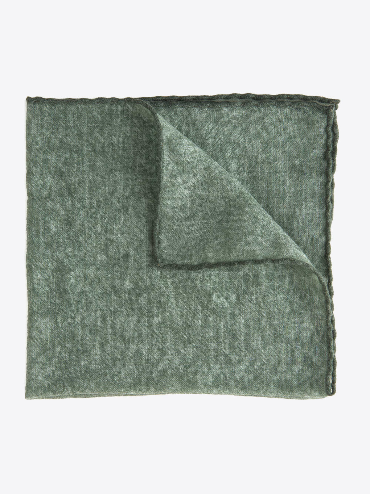 Sage Wool Pocket Square