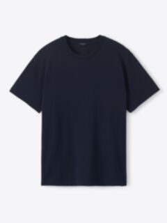 Shop Navy Refined Cotton T-Shirt