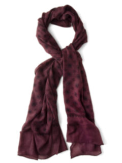 Trento Scarlet Printed Wool Scarf Product Thumbnail 6