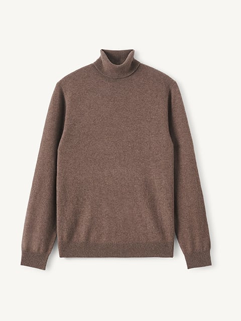 Suggested Item: Brown Scottish Cashmere Turtleneck Sweater