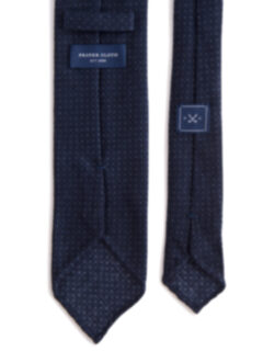 Biella Navy Wool Pinpoint Tie Product Thumbnail 4