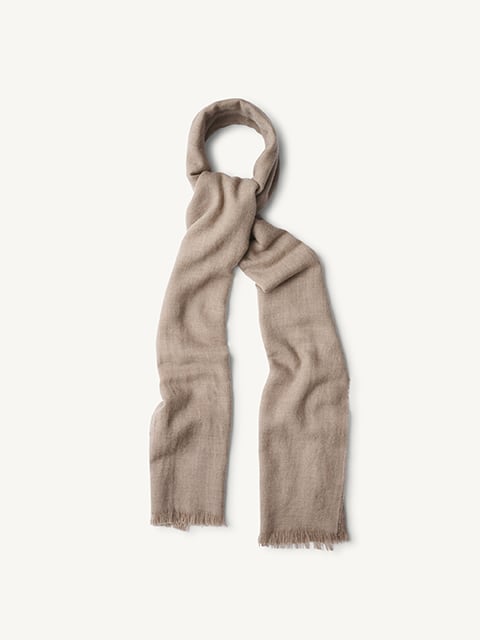 Light Grey Cashmere Gauze Scarf - Proper Cloth