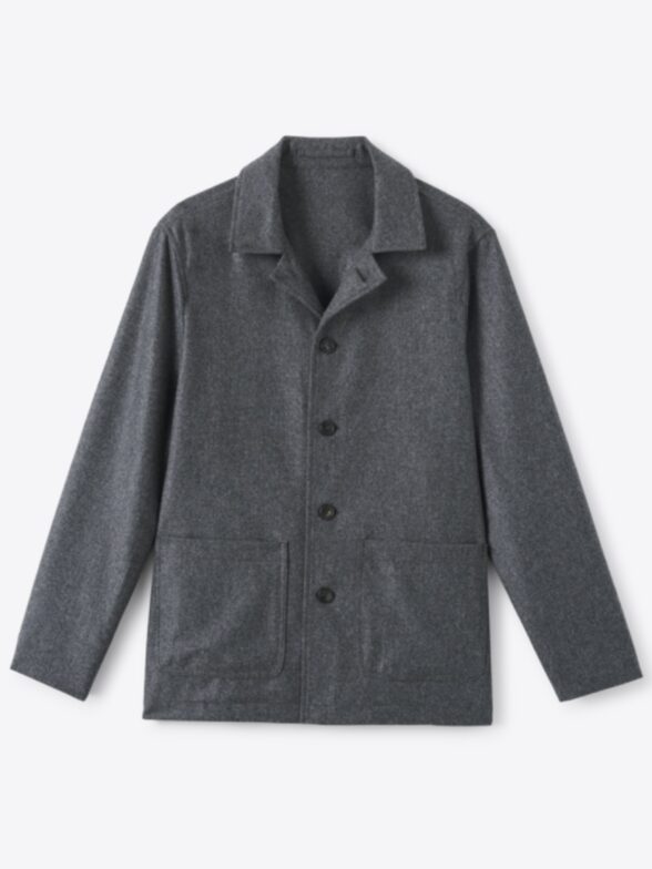 Thumb Photo of Grey VBC Wool Flannel Shirt Jacket