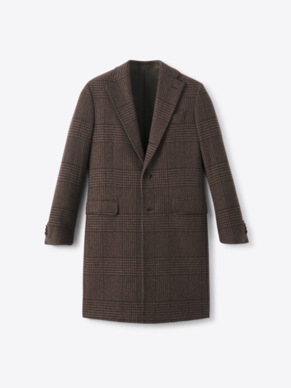 Thumb Photo of Bleecker Brown Plaid Coat