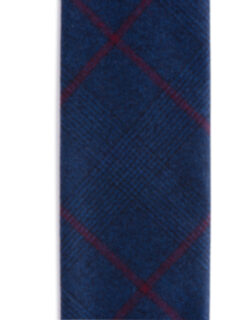 Cortina Dark Blue Glen Plaid Tie Product Thumbnail 3