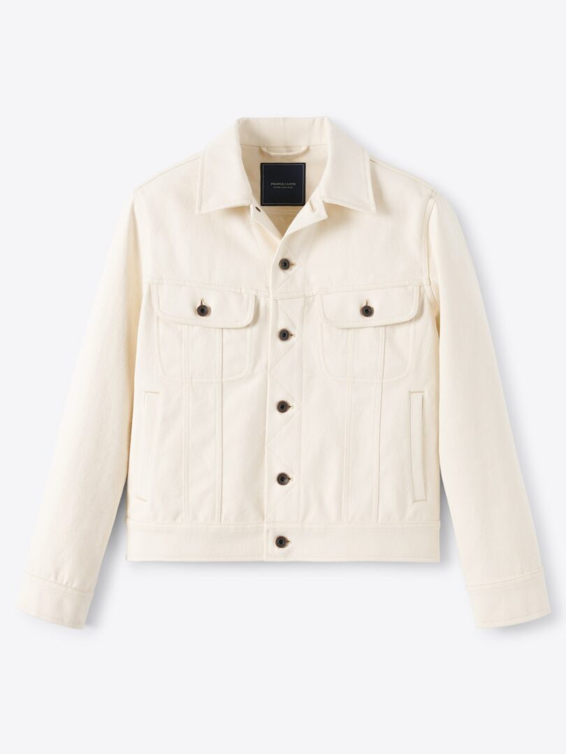 Men’s Sedona Natural Cotton Canvas Trucker Jacket Thumb