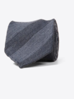 Siena Grey Stripe Wool Tie Product Thumbnail 1