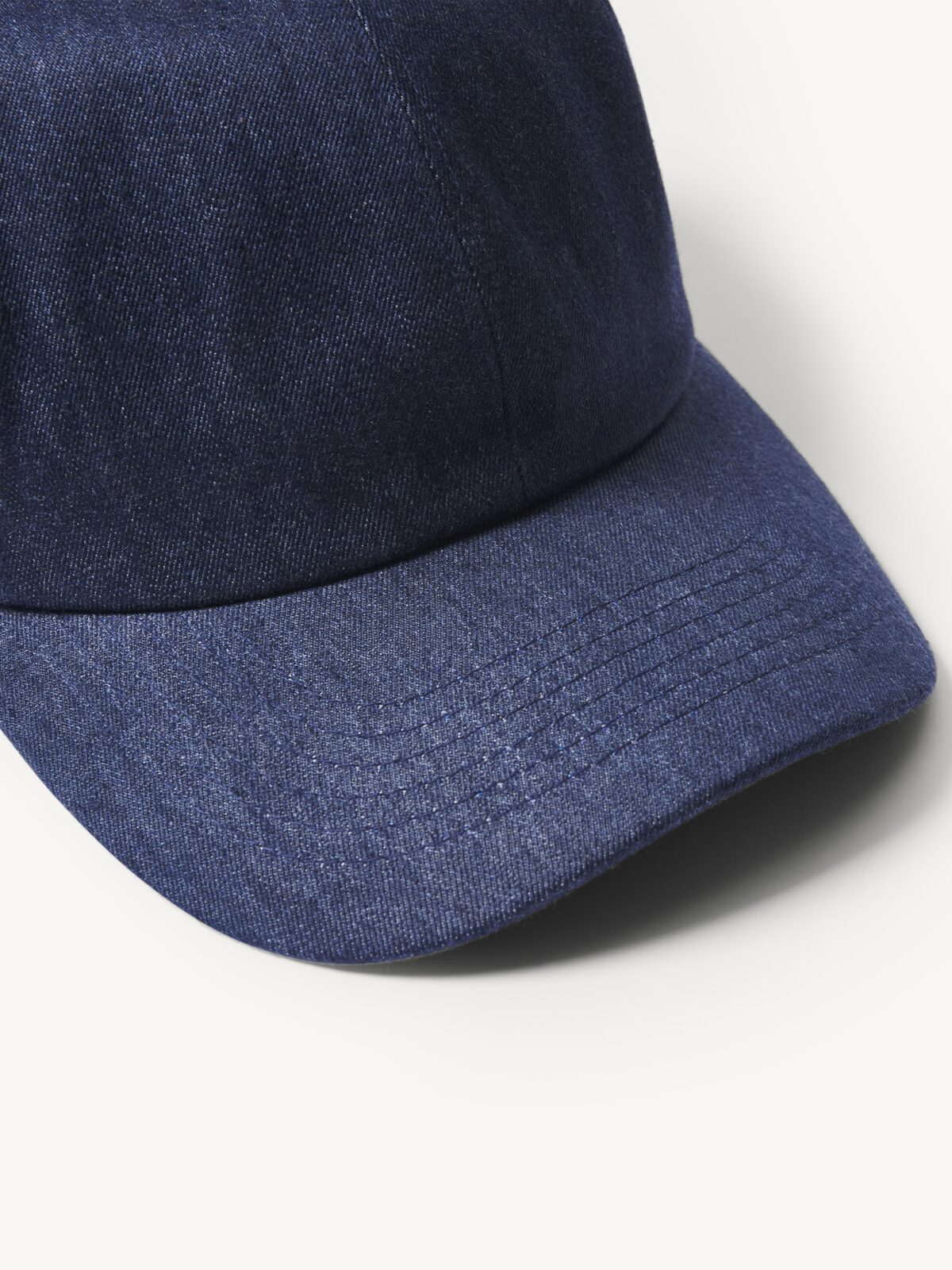 Loro Piana Navy Linen and Cotton Denim Baseball Cap | Proper Cloth