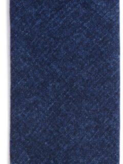 Biella Navy Melange Wool Tie Product Thumbnail 3