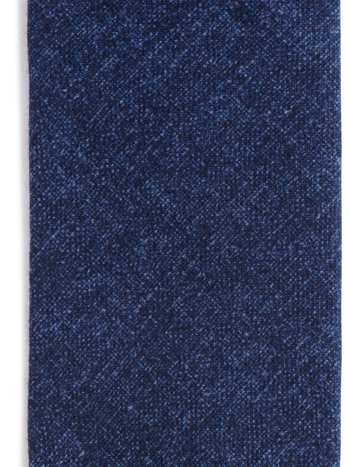 Biella Navy Melange Wool Tie