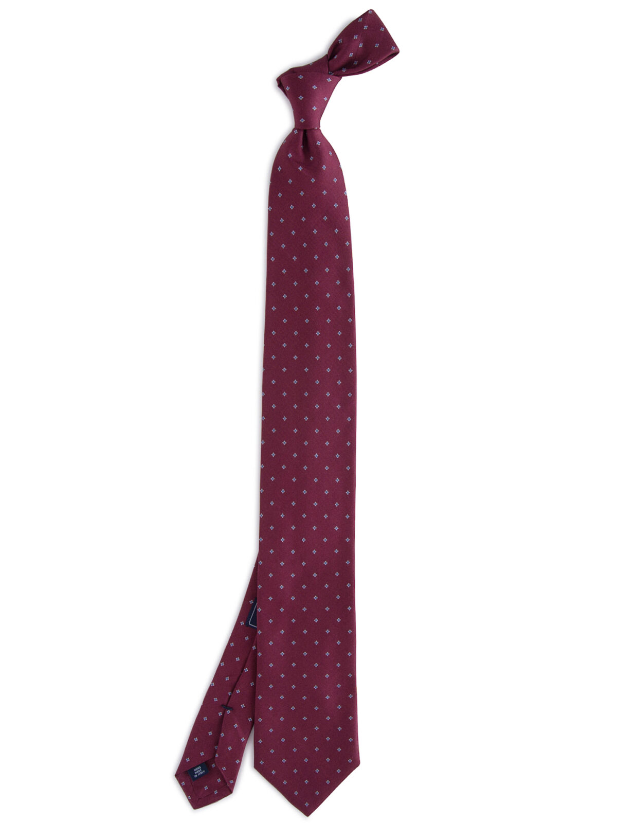 Lazio Crimson Diamond Print Tie