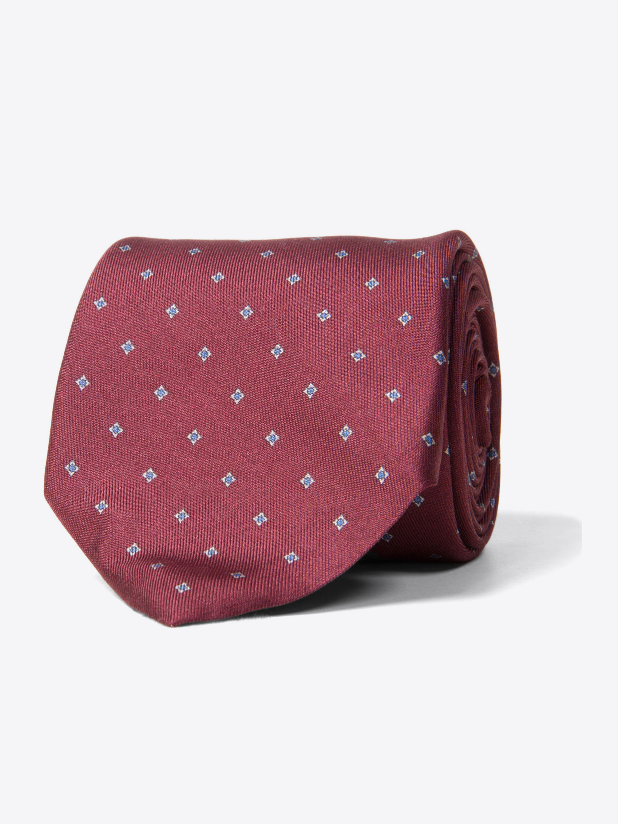 Zoom Image of Lazio Crimson Diamond Print Tie