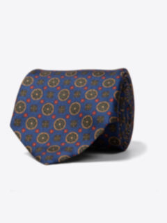 Lazio Royal Medallion Print Tie Product Thumbnail 1