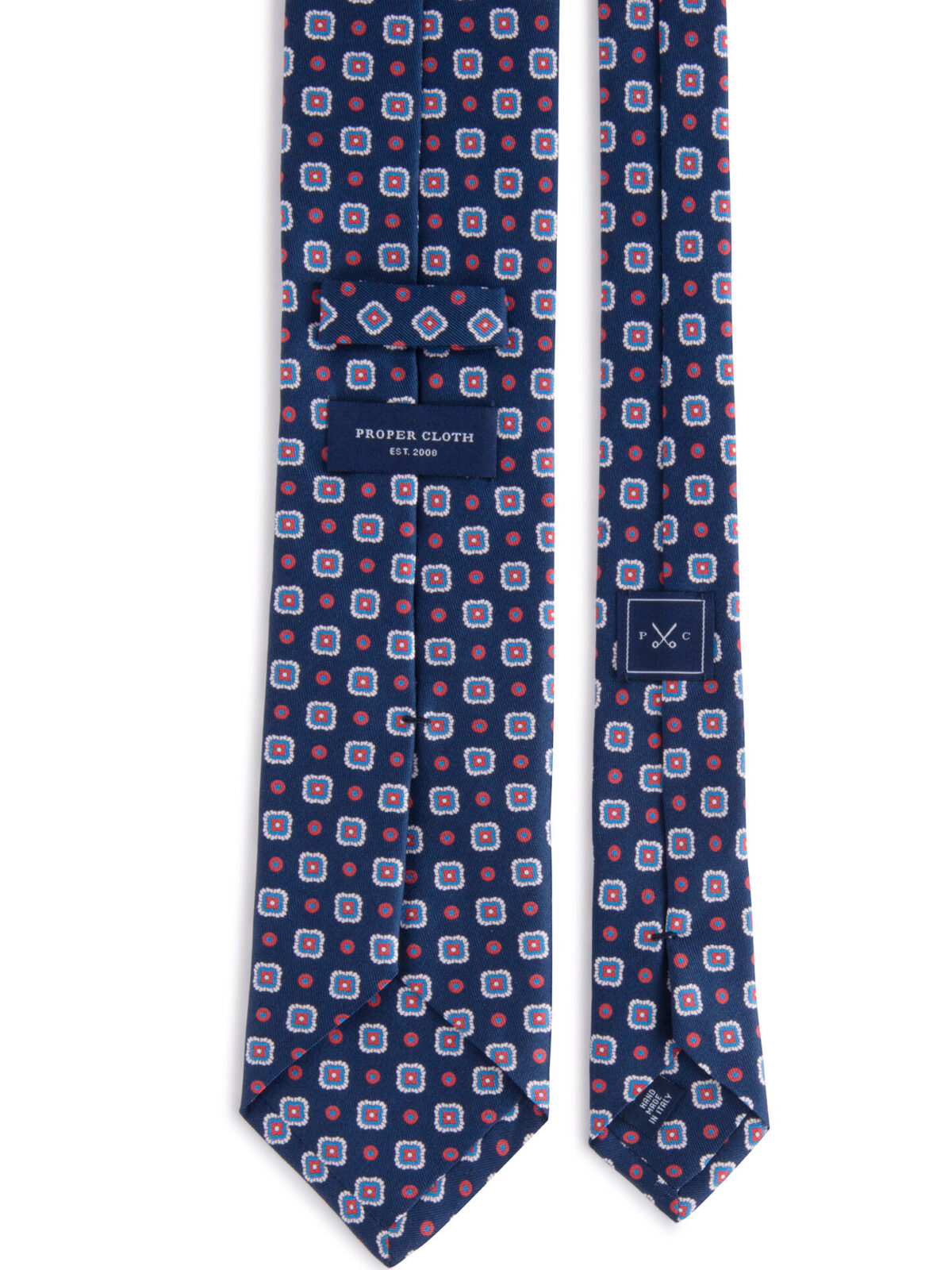 Lazio Navy Large Foulard Print Tie
