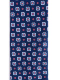 Lazio Navy Large Foulard Print Tie Product Thumbnail 3
