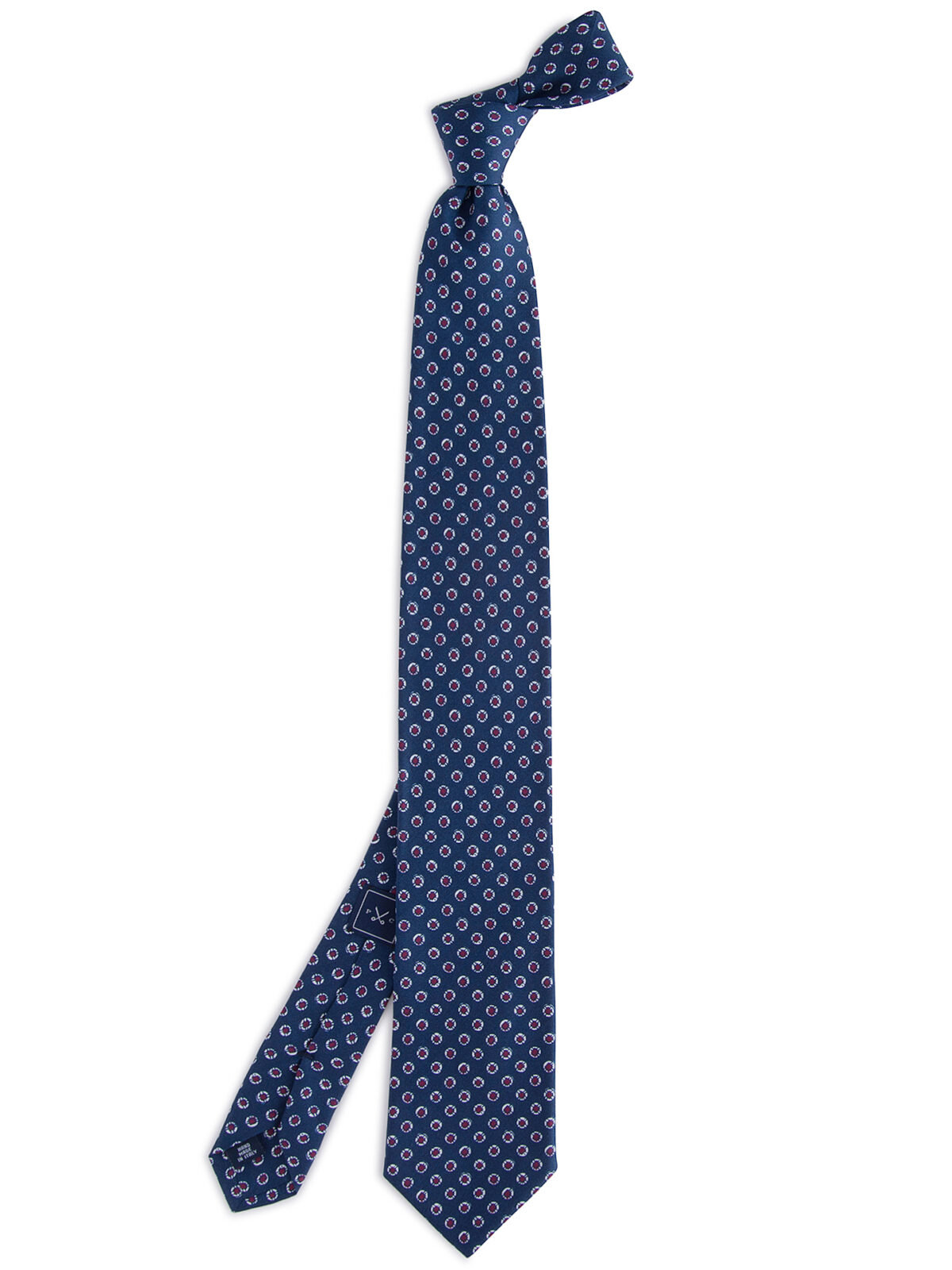 Lazio Navy Handblock Print Tie