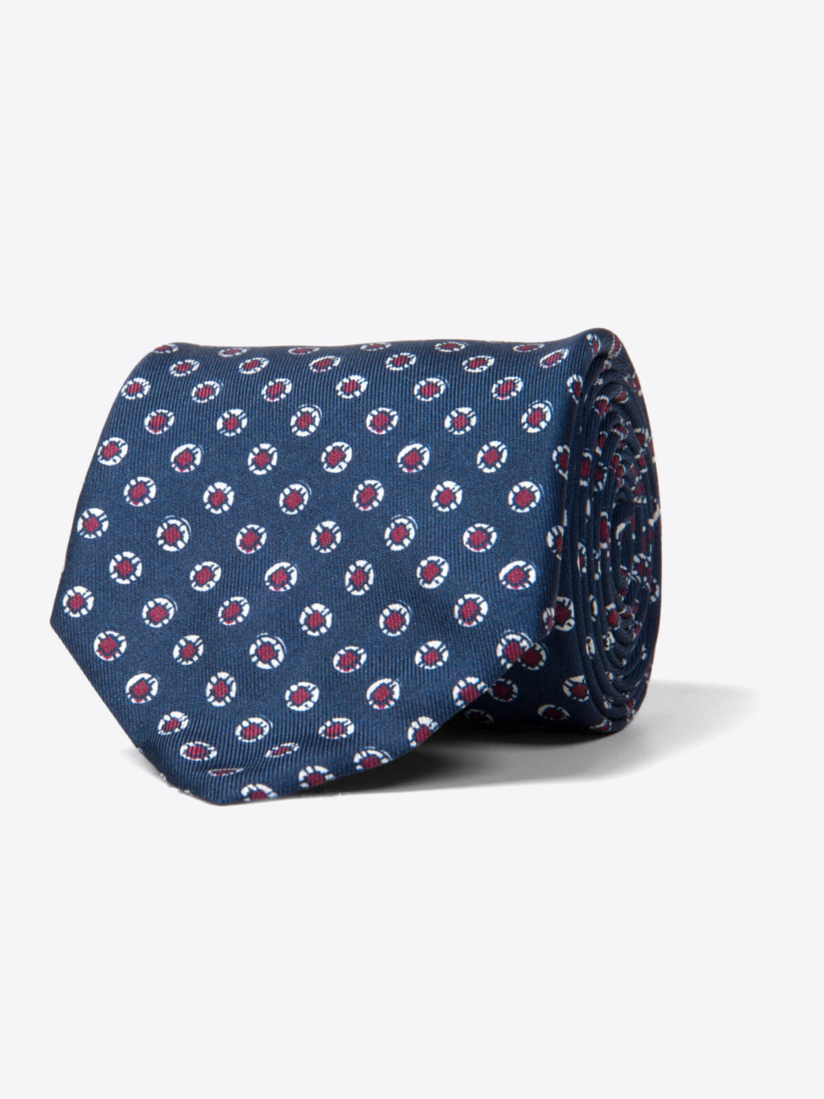 Lazio Navy Handblock Print Tie