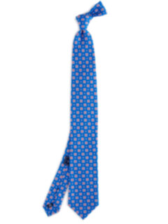 Lazio Azure Large Foulard Print Tie Product Thumbnail 2