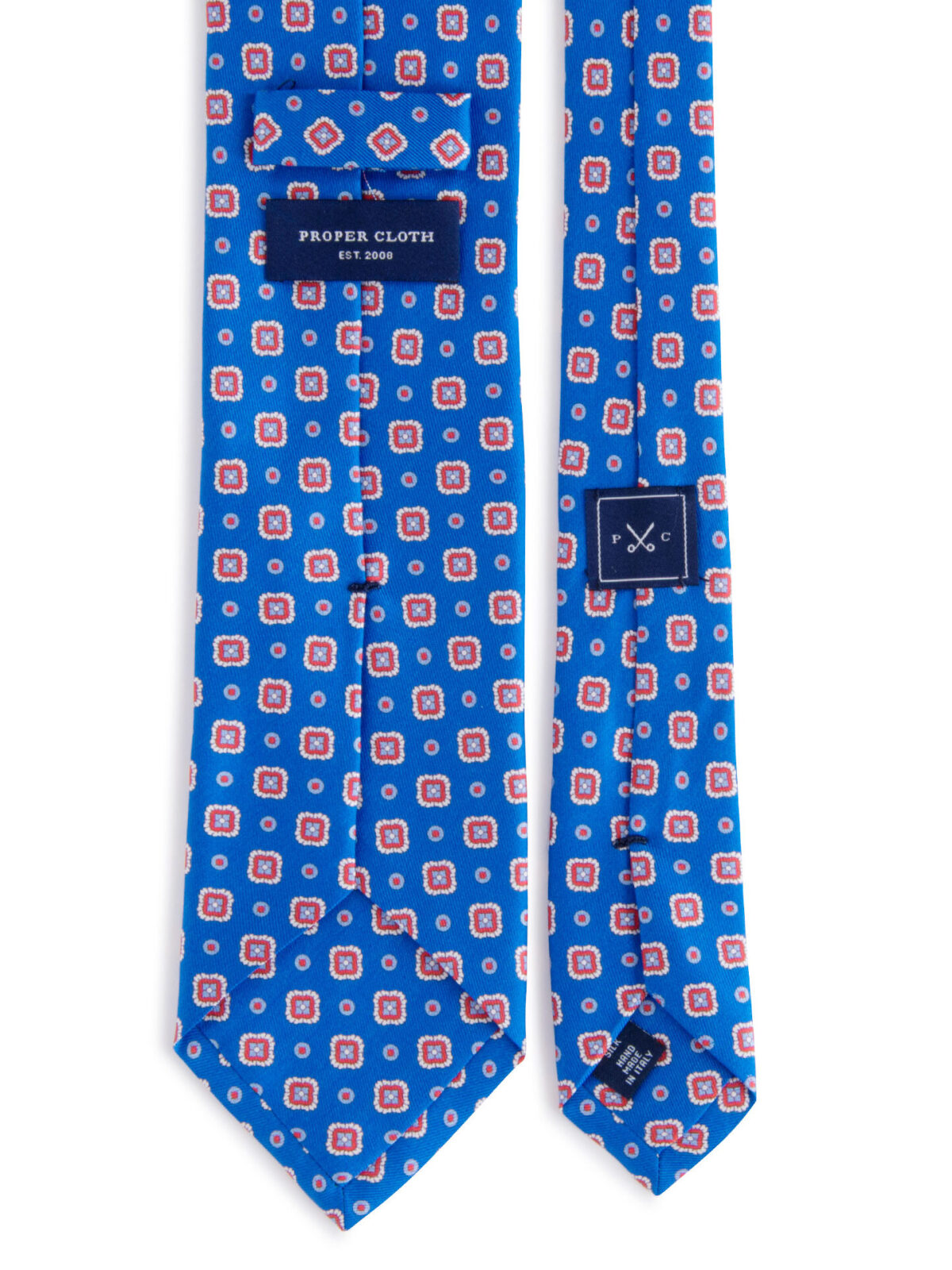 Lazio Azure Large Foulard Print Tie