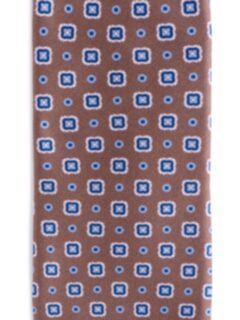 Lazio Walnut Large Foulard Print Tie Product Thumbnail 3