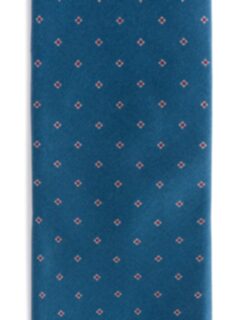 Lazio Teal Diamond Print Tie Product Thumbnail 3
