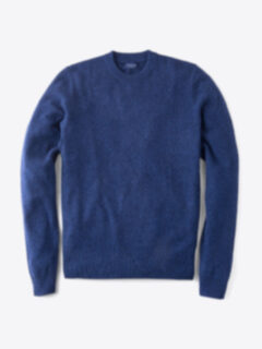 Indigo Cobble Stitch Cashmere Sweater Product Thumbnail 1