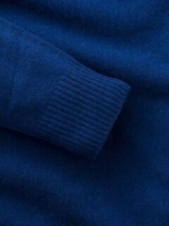 Royal Blue Cashmere V-Neck Sweater Product Thumbnail 3