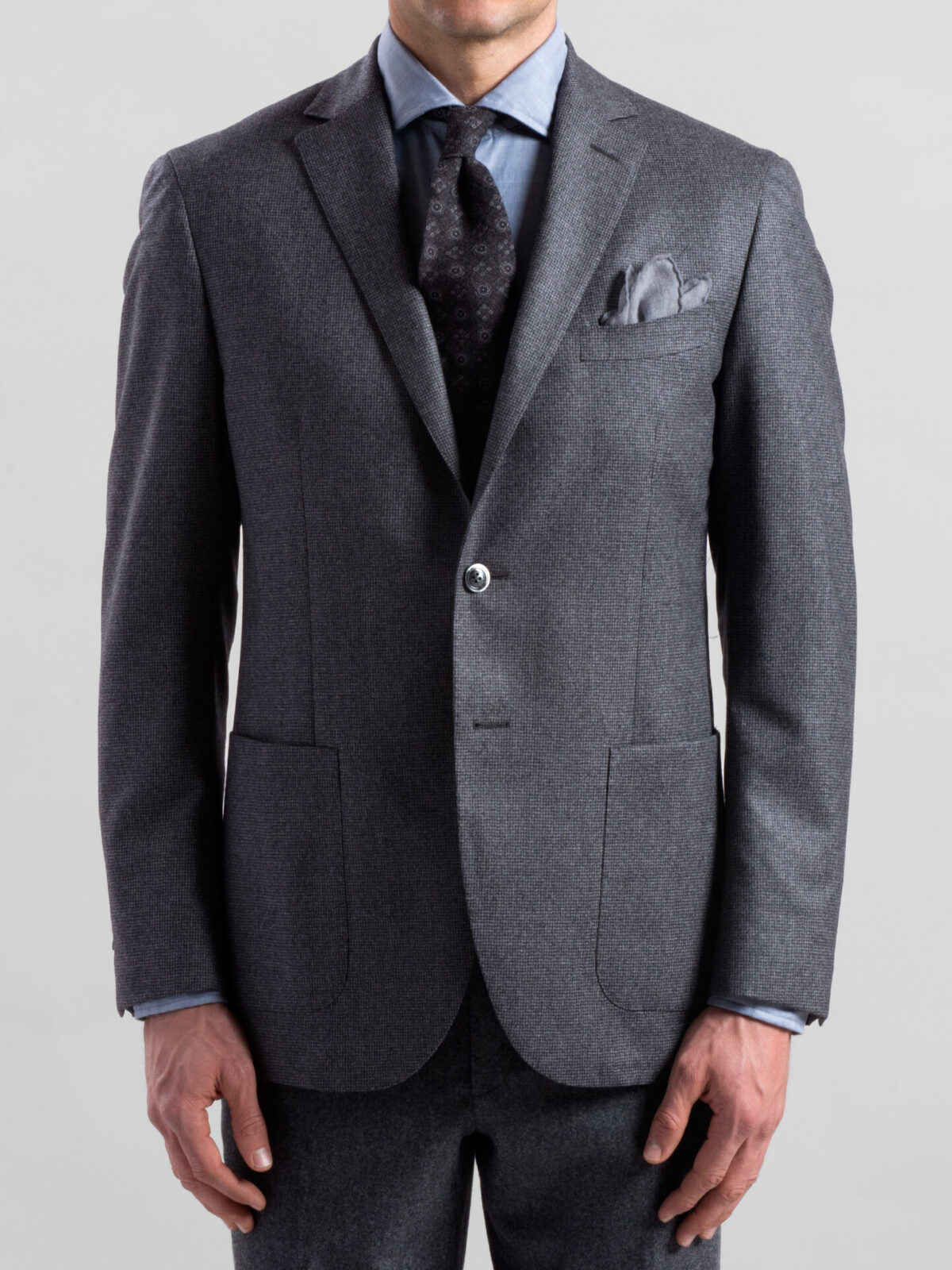 Grey Houndstooth Genova Jacket