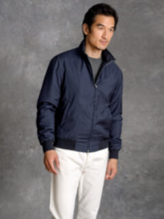 Lucca Slate Blue Merino Wool Jacket Product Thumbnail 2