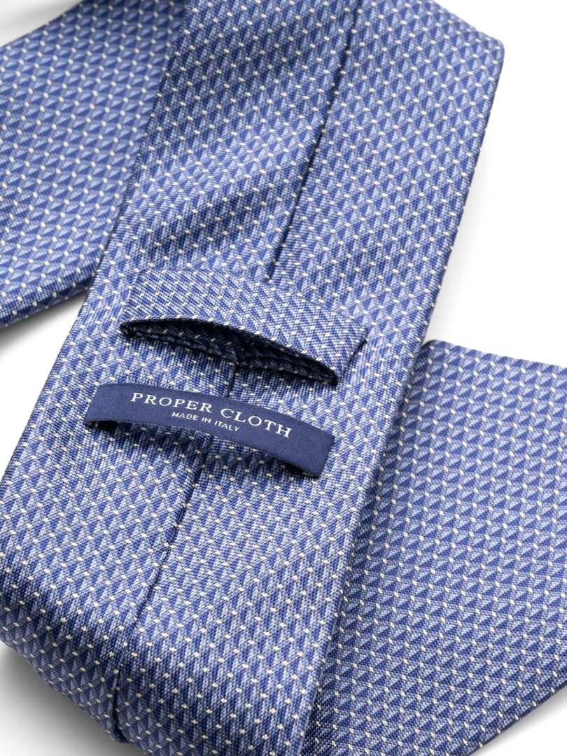 Micro Print Silk Tie - Proper Cloth