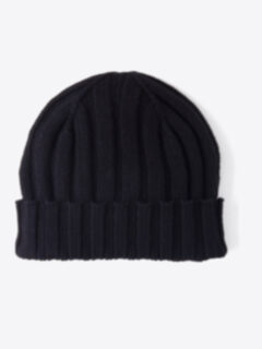 Black Cashmere Knit Hat Product Thumbnail 1