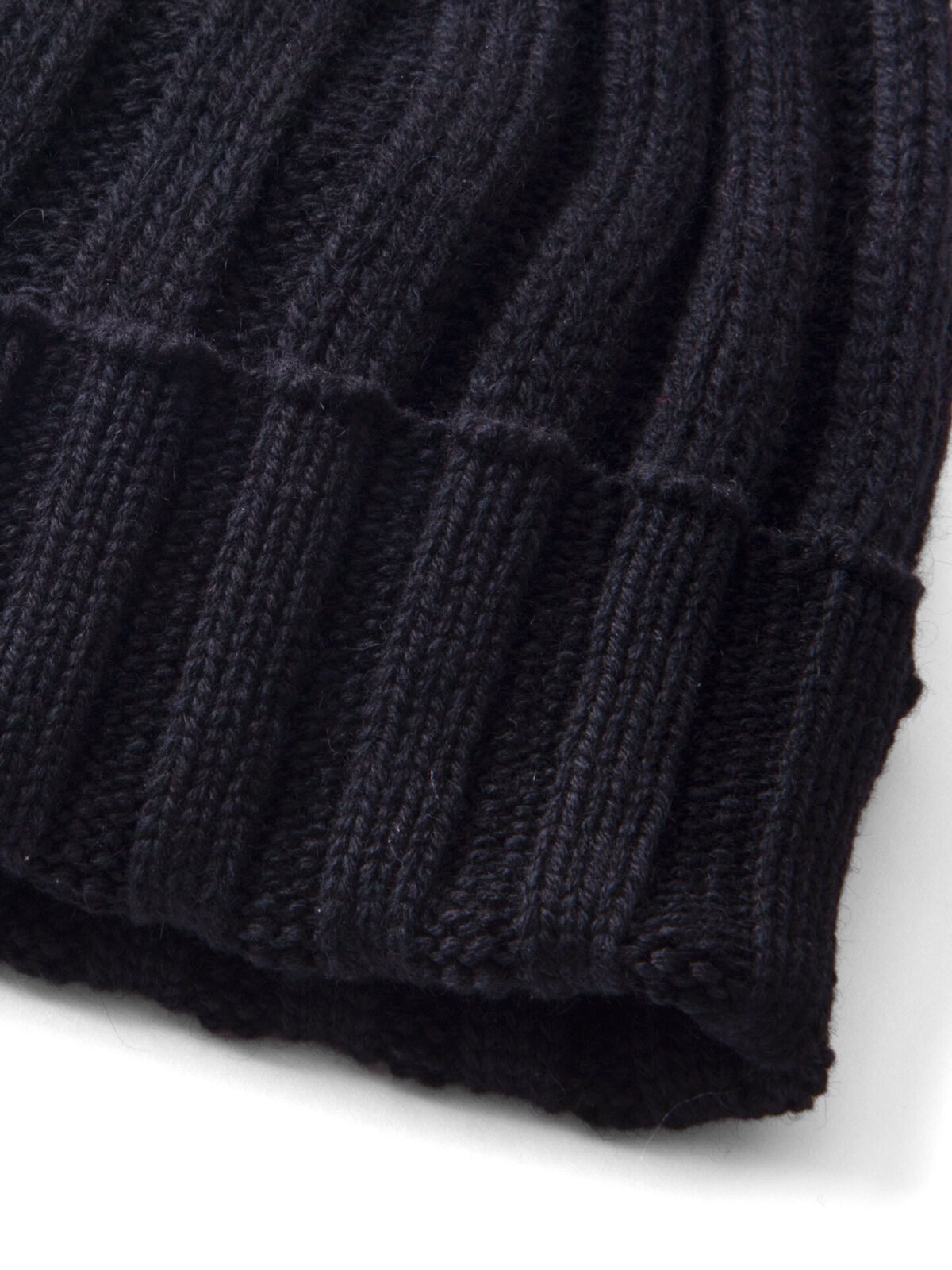 Black Cashmere Knit Hat