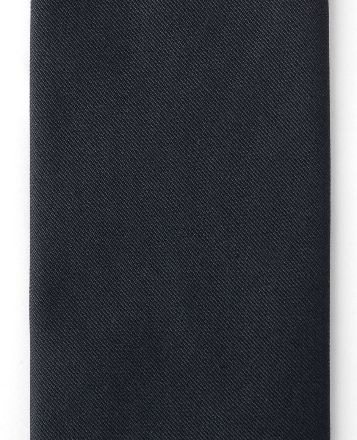 Black Silk Repp Tie