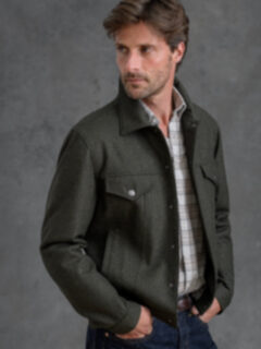 Lafayette Pine Wool Trucker Jacket Product Thumbnail 2