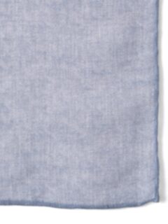 Grey Cotton Linen Pocket Square Product Thumbnail 2