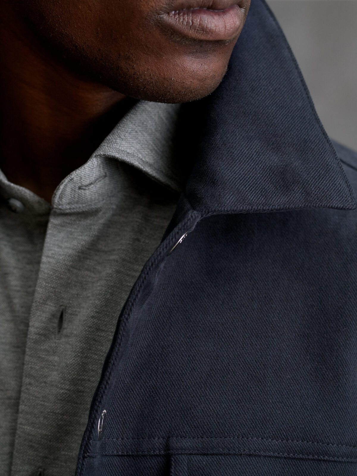 Lafayette Slate Brushed Cotton Jacket