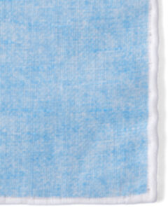 Light Blue Cotton Linen Pocket Square Product Thumbnail 2